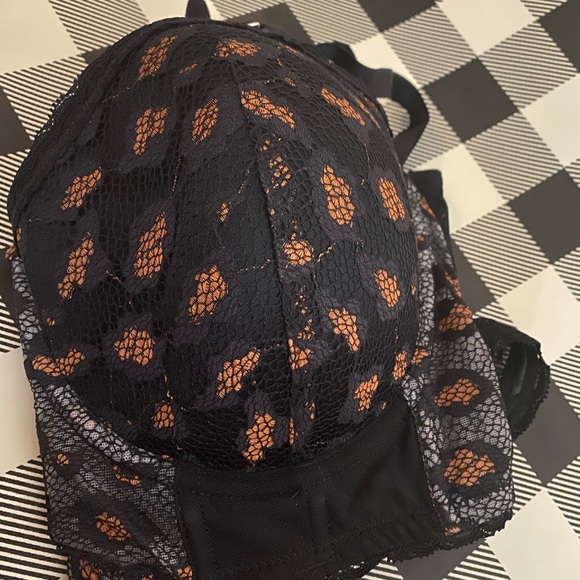 Leopard padded multiway bra in black - Picture 6 of 8